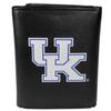 Siskiyou Sports NCAA Kentucky Wildcats Mens Leather Tri-fold Wallet & Valet Key Chain, Black, One Size view 2