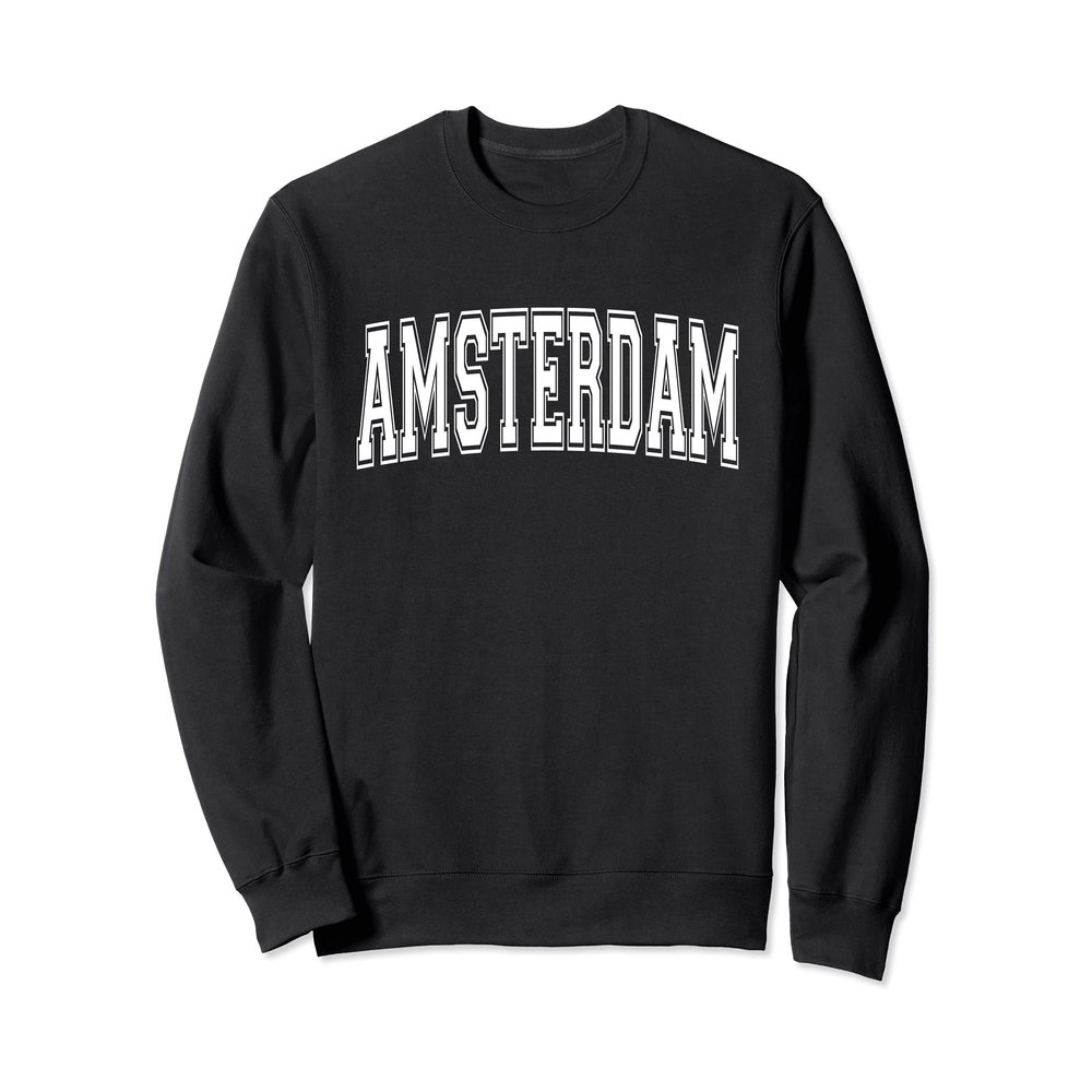 AMSTERDAM NY NEW YORK USA Vintage Sports Varsity Style Sweatshirt