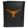 Siskiyou Sports NCAA Texas Longhorns Mens Leather Tri-fold Wallet & Steel Key Chain, Black, One Size view 2