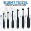 Logest Steel Mace Exercise Club - Heavy Duty Steel Indian Clubs Perfect for Strength Training and Rehabilitation Improves Grip and Full Body Workouts Available in 5 10 15 Pounds Heavy Steel Club view 2
