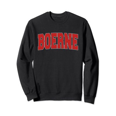 BOERNE TX TEXAS Varsity Style USA Vintage Sports Sweatshirt