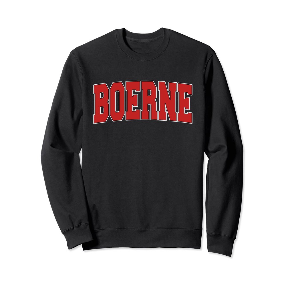 BOERNE TX TEXAS Varsity Style USA Vintage Sports Sweatshirt