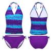 easyforever Girls Kids Mambo Tie-Dye Two Pieces Swimsuit Swimwear Beachwear Bathing Suit Purple 8 view 3