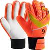 Sportout Kids Goalkeeper Gloves, Soccer Gloves with Double Wrist Protection and Non-Slip Wear Resistant Latex Material to Prevent Injuries (Orange, Size 7 Suitable for 12 to 14 Years Old) view 1