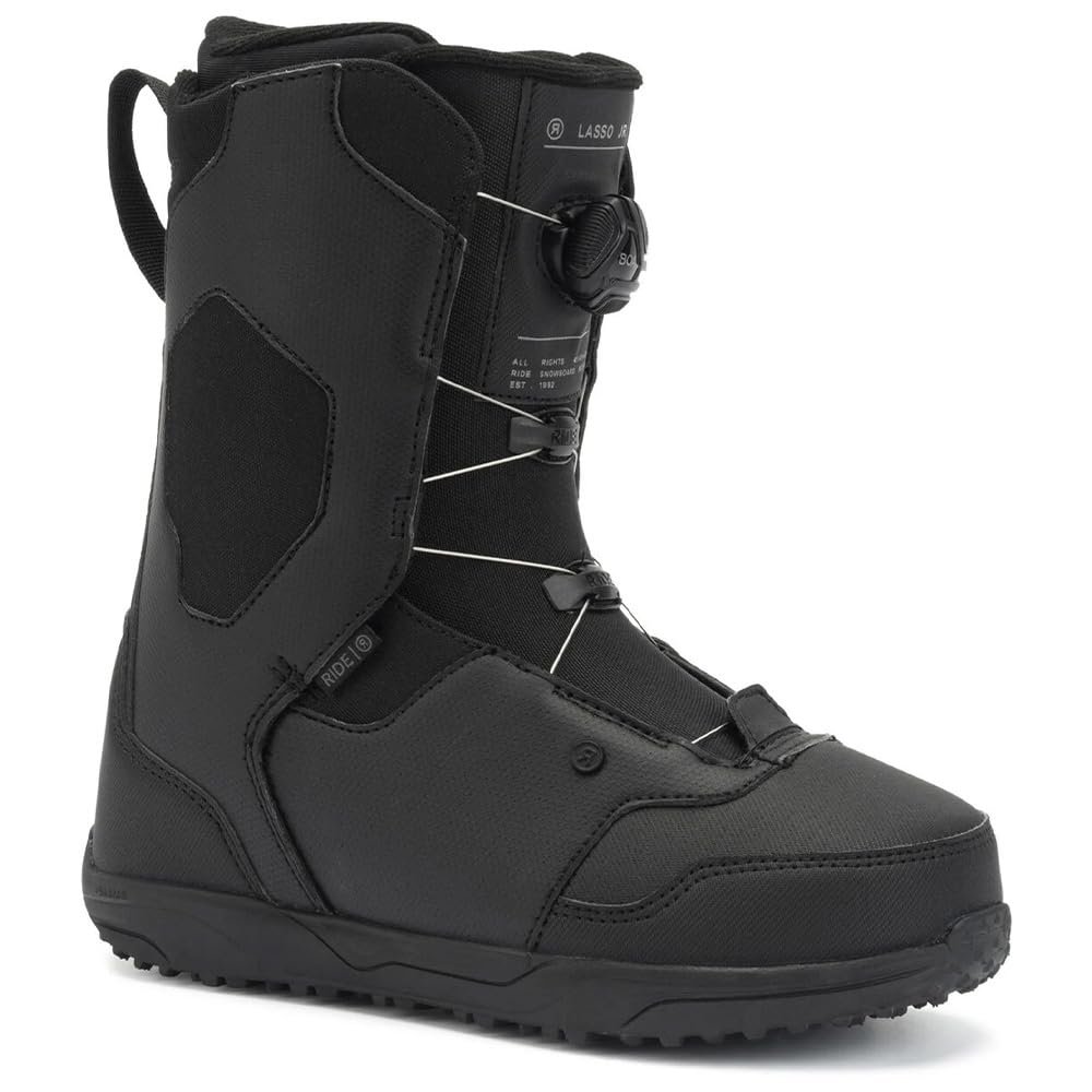 Ride Lasso Jr Kid's Snowboard Boots - Black, Size 6