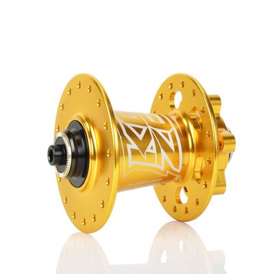 BestPartsCom KOOZER XM490 32 Hole Hub Full Aluminum Ultralight MTB Mountain Bike Disc Brake Hub Quick Release(qr) Front Hub 9x100mm Gold for Shimano 8-11speed & SRAM 8-10speed