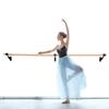 Pro-Gymnastics Ballet Barre 24 FT Long Single Bar Black 2.0 Diameter - Fixed Height Wall Mount Ballet Barre System Traditional Wood, Home or Studio Ballet Bar, Dance, Stretch Bar, Dancing/Stretching view 1