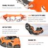 Lixada Ice Cleats Snow Grips 18 Spikes Traction Cleats Women Men Anti-Slip Ice Snow Grips with Storage Pouch for Walking Hiking Fishing Mountaineering view 3