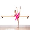 Athletic Bar Single Bar Fixed Height Wall Mount Ballet Barre System Traditional Wood, 3.5 FT Long, 2.0" Diameter (White) view 1