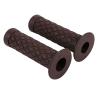 22mm 7/8" Motorcycle Handlebar Grips, Rubber Handlebar Hand Grips for BMX Road Mountain Bike(Dark Brown) view 3