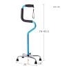 Quad Cane Walking Aid with Extra-Strong Base Aluminium Walking Stick Height Adjustable Walking Frame2 Colors ALGFree (Color : B) view 2
