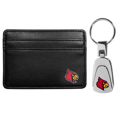 Siskiyou Sports NCAA Louisville Cardinals Weekend Wallet & Steel Key Chain, Black, One Size