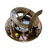 Go Confidently Marine Brass Nautical Navigational Compass with Leather case view 1