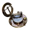 Go Confidently Marine Brass Nautical Navigational Compass with Leather case view 4