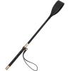 Coolrunner Riding Crop for Horse, 18 Inch Horse Whip with PU Leather Equestrianism Horse Crop Double Slapper Horse Whip Black Crops for Horses (Black) view 1