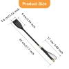 Coolrunner Riding Crop for Horse, 18 Inch Horse Whip with PU Leather Equestrianism Horse Crop Double Slapper Horse Whip Black Crops for Horses (Black) view 2