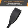 Coolrunner Riding Crop for Horse, 18 Inch Horse Whip with PU Leather Equestrianism Horse Crop Double Slapper Horse Whip Black Crops for Horses (Black) view 4