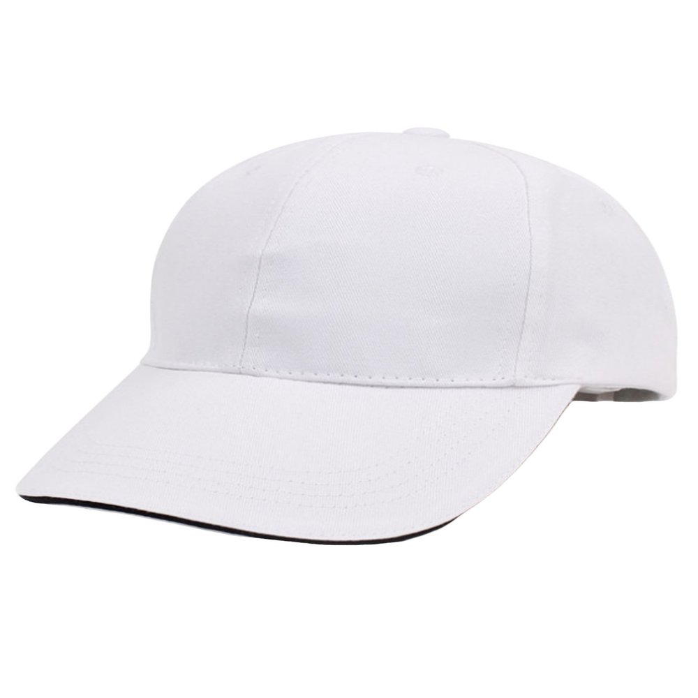 Dressnu Unisex Outdoor Hat Reflective Running Cap Unstructured Sport Hats White One Size(F)