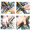 1pc Bike Password Lock Bike Chain Lock with 4-digitls Codes Universal Bicycle Anti-Theft Lock Horseshoe Claws Strengthened Cycling Lock view 2