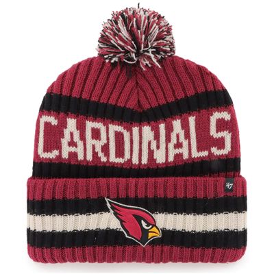 '47 Men's Cardinal Arizona Cardinals Bering Cuffed Knit Hat with Pom