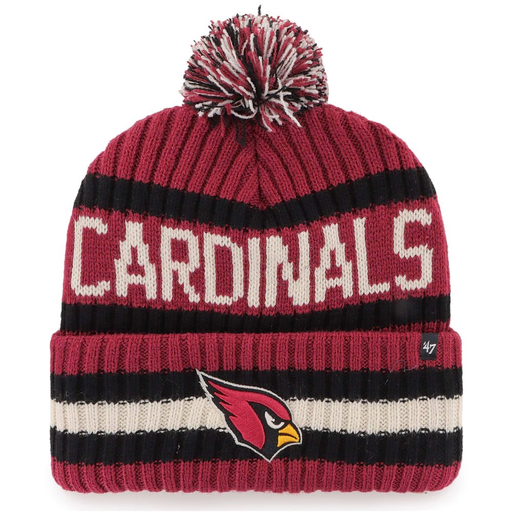 '47 Men's Cardinal Arizona Cardinals Bering Cuffed Knit Hat with Pom