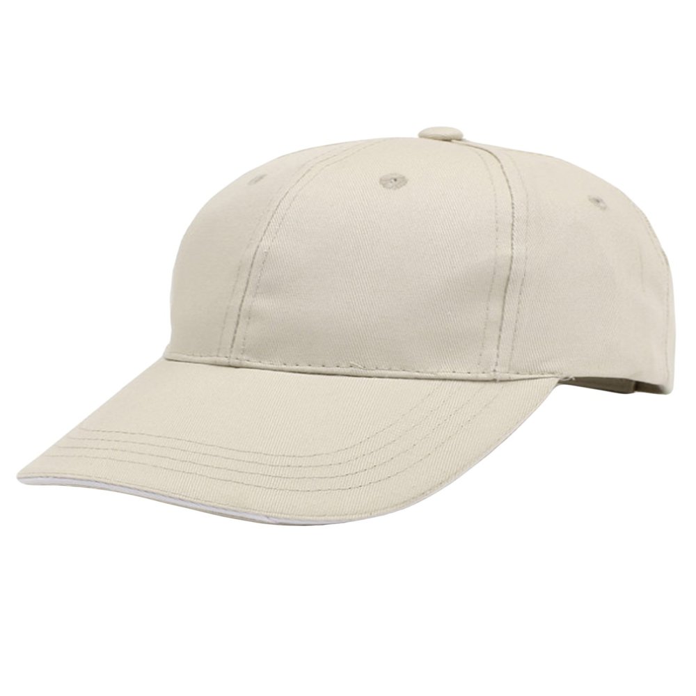 Dressnu Unisex Outdoor Hat Reflective Running Cap Unstructured Sport Hats Beige One Size(F)