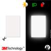 VFLUO - Reflective Sticker Sheet for Bike, Motorcycle, Scooter, Helmets, Stroller/Multi-use - DIY Adhesive board - 3M Technology - High Visibility - Discreet - Optimised adhesion view 2