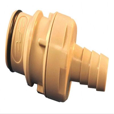 Colder Products Coupler, Polypropylene, Gray, Push In - HFC171012, (Pack of 10)