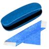 Aatacas Hard Shell Shiny Glasses Cases Eyeglasses Sunglasses Case with Matching Cleaning Cloth