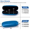 Aatacas Hard Shell Shiny Glasses Cases Eyeglasses Sunglasses Case with Matching Cleaning Cloth view 2