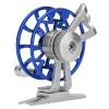 Right-Handed Fishing Spinning Reels, Smooth Ice Fishing Reel, Lightweight 2.1in Aluminum Alloy Equipped with Ceramic Wire Hole, for Ice Fishing Boat Fishing(Blue) view 3