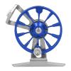 Right-Handed Fishing Spinning Reels, Smooth Ice Fishing Reel, Lightweight 2.1in Aluminum Alloy Equipped with Ceramic Wire Hole, for Ice Fishing Boat Fishing(Blue) view 4