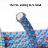 ZHWNGXOlian Outdoor Multifunctional 6mm Auxiliary Rope Binding Rope Clothesline, Double-Twisted Outer Skin Low Sliding Rate (Blue Clip Orange)(Size:10M) view 3