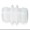 Eldon James Barbed Coupling, PVDF, 1/16" Barb Size, Natural - C0-1NK, (Pack of 10) view 1