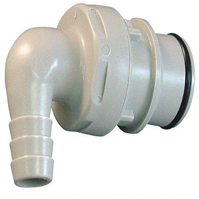 Colder Products Coupler, Polypropylene, Gray, Push In - HFCD23612, (Pack of 10)