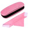 Aatacas Hard Shell Shiny Glasses Cases Eyeglasses Sunglasses Case with Matching Cleaning Cloth