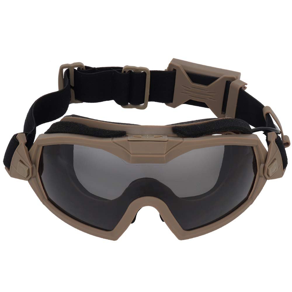 Lejie Tactical Airsoft Goggles Anti Fog Glasses with Fan System for Paintball Riding Shooting Hunting