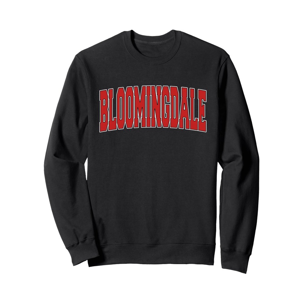 BLOOMINGDALE NJ NEW JERSEY Varsity Style USA Vintage Sports Sweatshirt