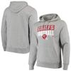 47 Men's Heathered Gray Kansas City Chiefs Block Out Headline Pullover Hoodie view 1