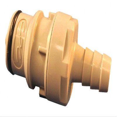 Colder Products Coupler, Polypropylene, Gray, Push In - HFC24812, (Pack of 10)