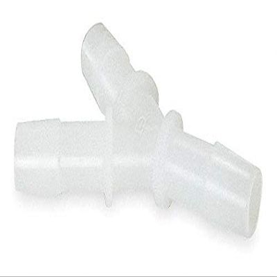Eldon James Barbed Y Connector, Polypropylene, 1/8" Barb Size, White - Y0-2WP, (Pack of 10)