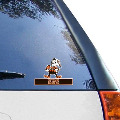 WinCraft Cleveland Browns Brownie The Elf Historic Logo 4" x 5" Perfect Cut Team Logo Decal
