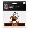 WinCraft Cleveland Browns Brownie The Elf Historic Logo 4" x 5" Perfect Cut Team Logo Decal view 2