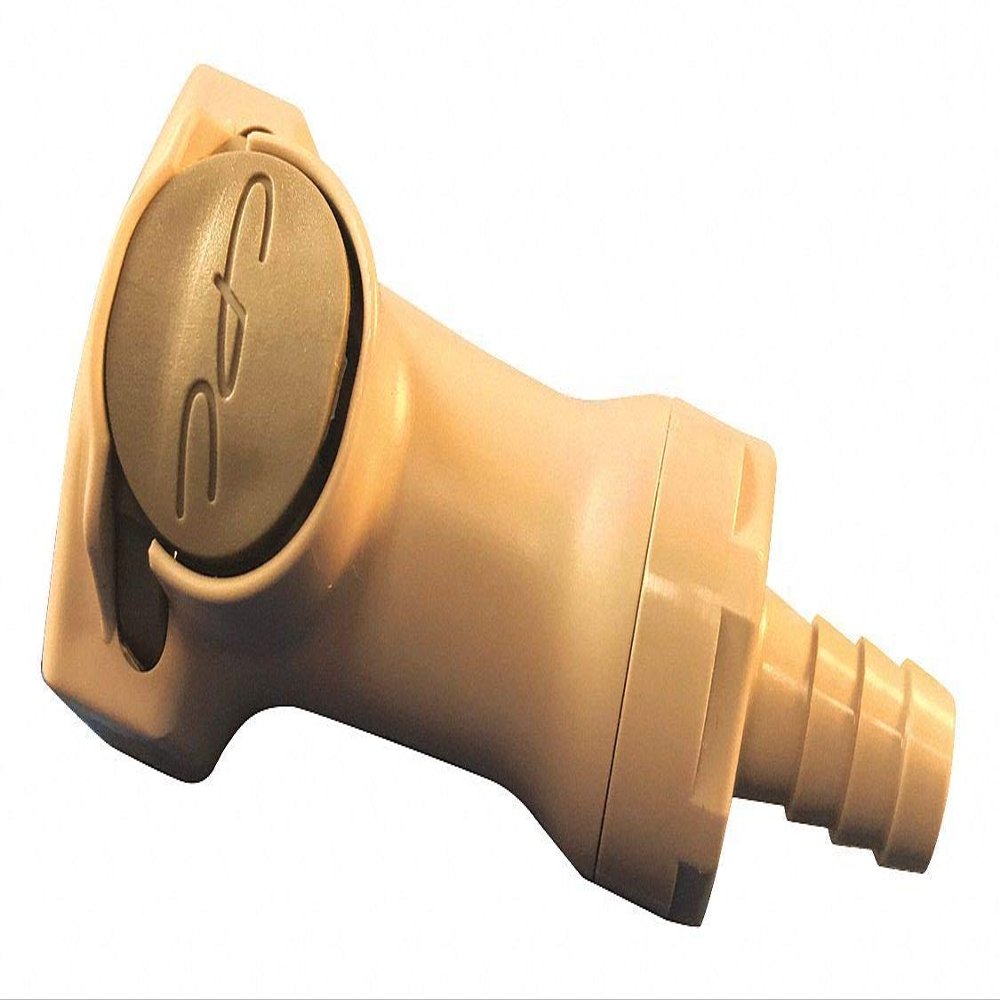 Colder Products Coupler, Polypropylene, Gray, Push In - HFCD221212, (Pack of 10)