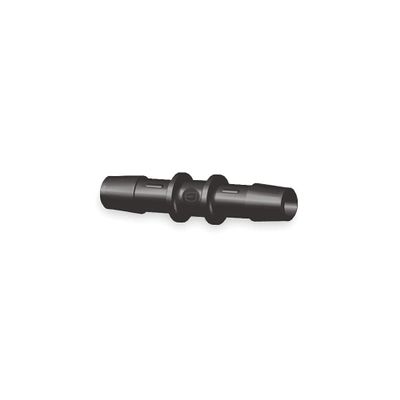 Eldon James Barbed Straight Coupler, Nylon, 1/16" Barb Size, Black - C0-1BN, (Pack of 10)