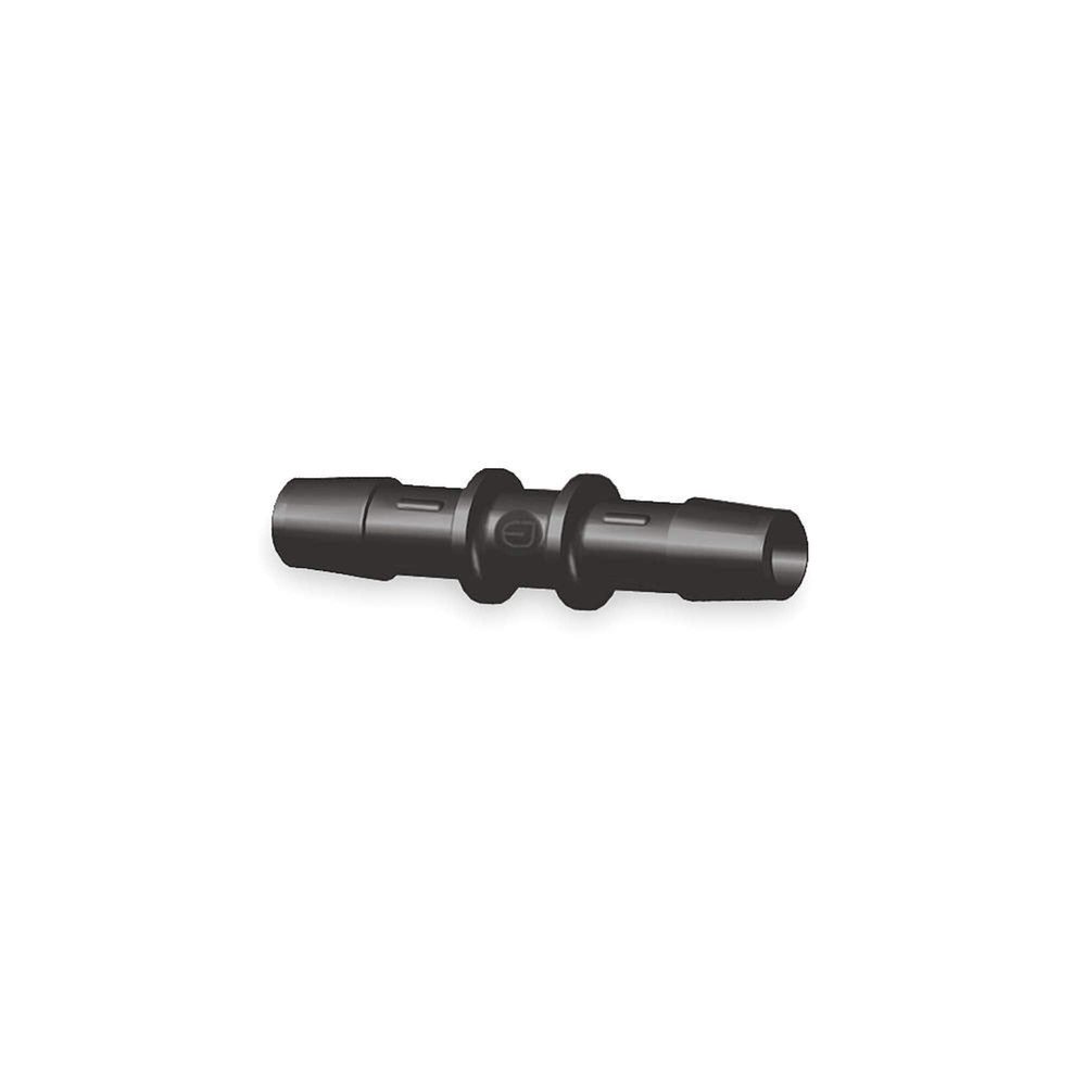 Eldon James Barbed Straight Coupler, Nylon, 1/16" Barb Size, Black - C0-1BN, (Pack of 10)