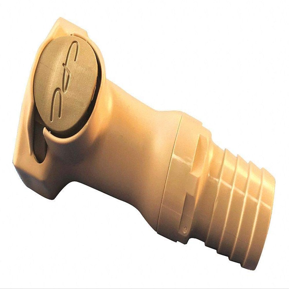 Colder Products Coupler, Polypropylene, Gray, Push In - HFC22612, (Pack of 10)