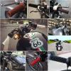 22mm 7/8" Motorcycle Handlebar Grips, Rubber Handlebar Hand Grips for BMX Road Mountain Bike(Black) view 3