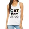 Mothers Day Cat Mom Custom Shirt Women Cute Cat Paw Graphic Cat Lovers V Neck T-Shirt White view 4