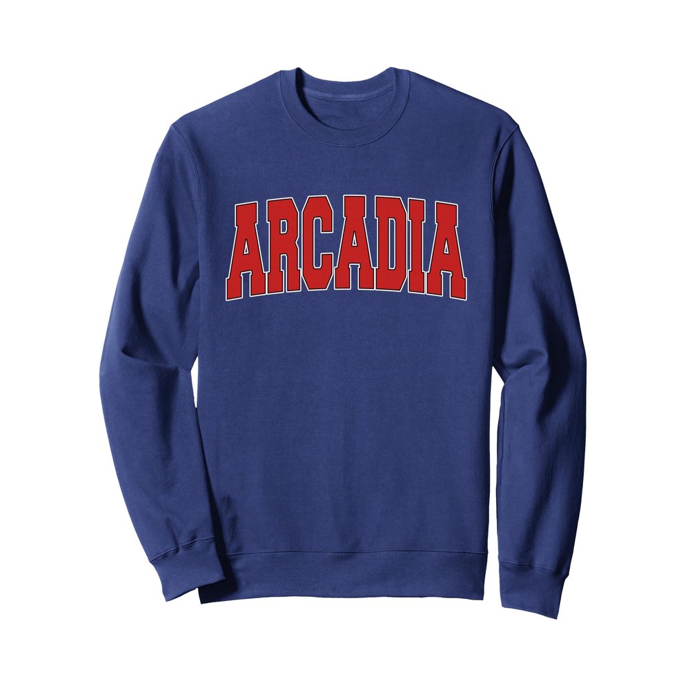 ARCADIA FL FLORIDA Varsity Style USA Vintage Sports Sweatshirt
